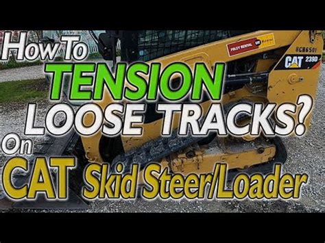 cat skid steer track tension|cat skid steer tracks.